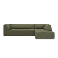 ECKSOFA rechts Ruby aus Cord grün 4 Sitzplätze - Grün, Textil (180/273cm) - Micadoni