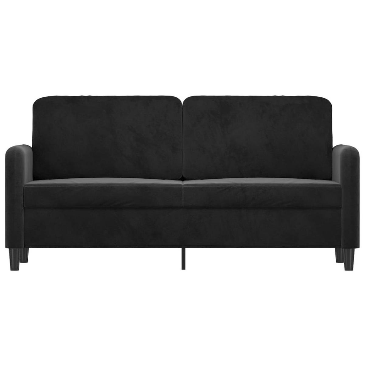 2-SITZER-SOFA Creglingen - Schwarz, Naturmaterialien (158/80/77cm) - Nettlife