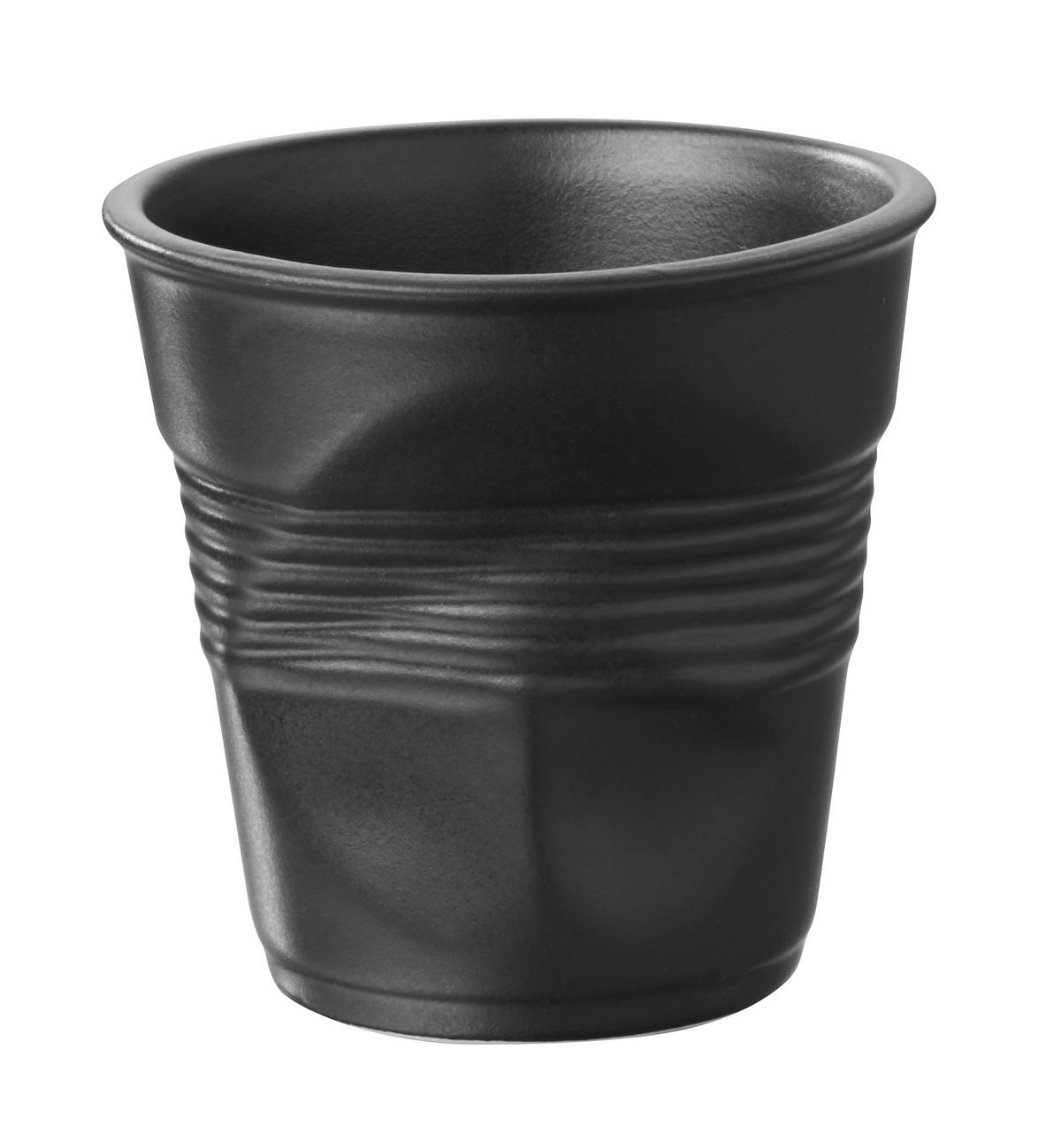 KNICKBECHER Espresso 0,08l Mattschwarz - Multicolor, Keramik (0.08L) - Revol Porcelaine France
