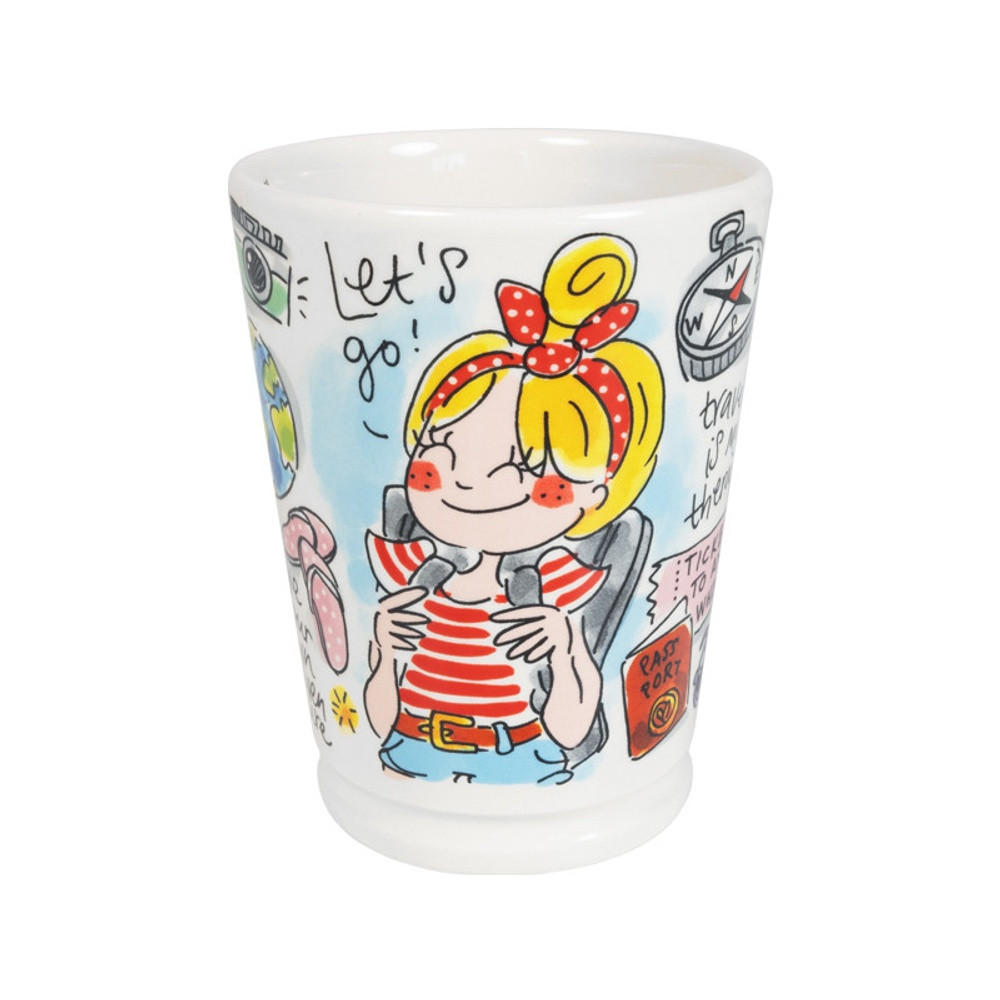 XL-BECHER Liebe zum Reisen in Bunt - 500 ml - Multicolor, Keramik (0.5L) - Blond Amsterdam