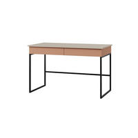 SCHREIBTISCH LIMA 10 125/76/60 cm in Kaschmir/Alpaca - Kaschmir/Rosa, Holzwerkstoff (125/76/60cm) - Deine Möbel 24