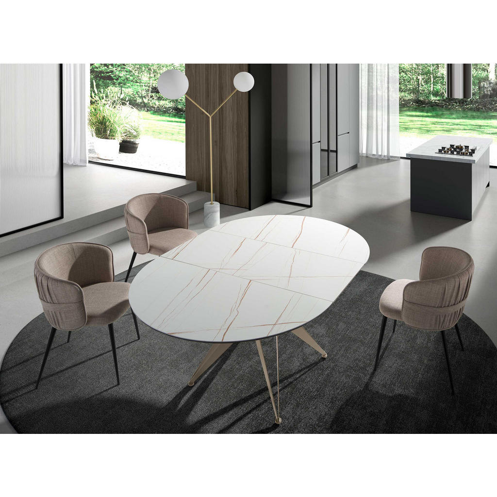 Thumbnail - Angel Cerda Stuhl, Braun, Schwarz, Textil, 58x77x58 cm, Esszimmer, Stühle, Esszimmerstühle, Vierfußstühle