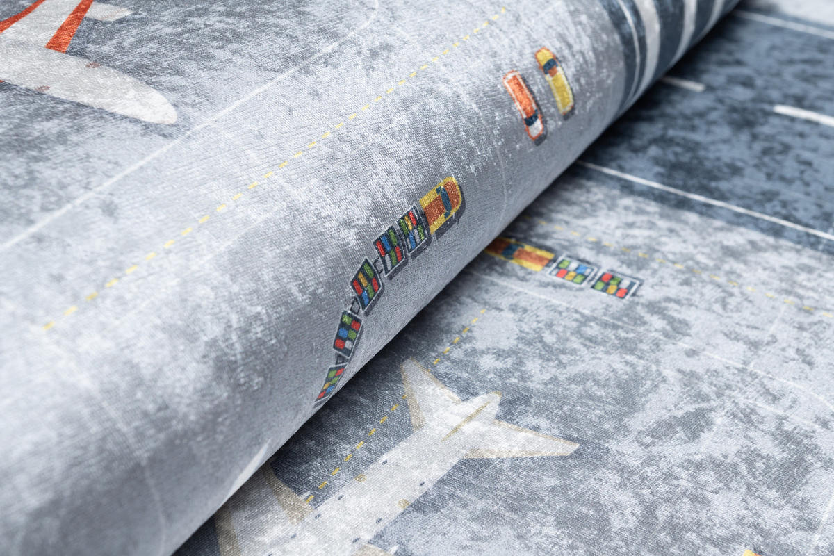 TEPPICH EMMA Grau 120/170 cm - Grau, Kunststoff (120/170cm) - Tapiso