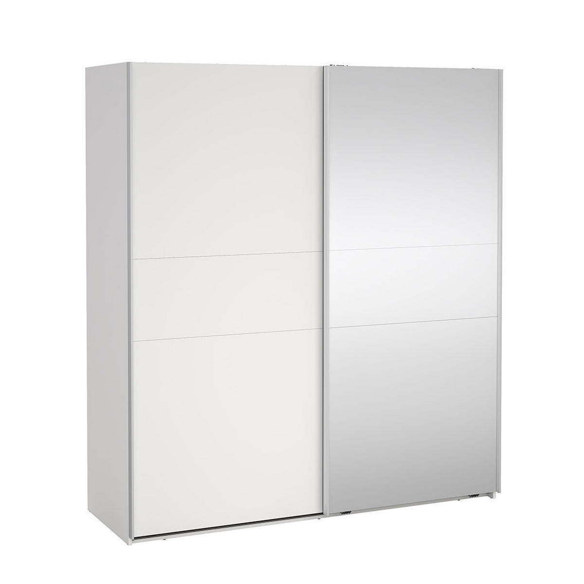 SCHIEBETÜRENSCHRANK, Como, Weiß, Holzwerkstoff, 179 x 67 x 201 cm - Weiß, Holzwerkstoff (179/201/67cm) - ebuy24