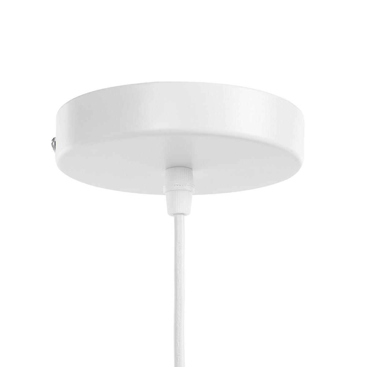 HÄNGELEUCHTE Millian 50/50/117 cm - Beige, Naturmaterialen (50/50/117cm) - Beliani