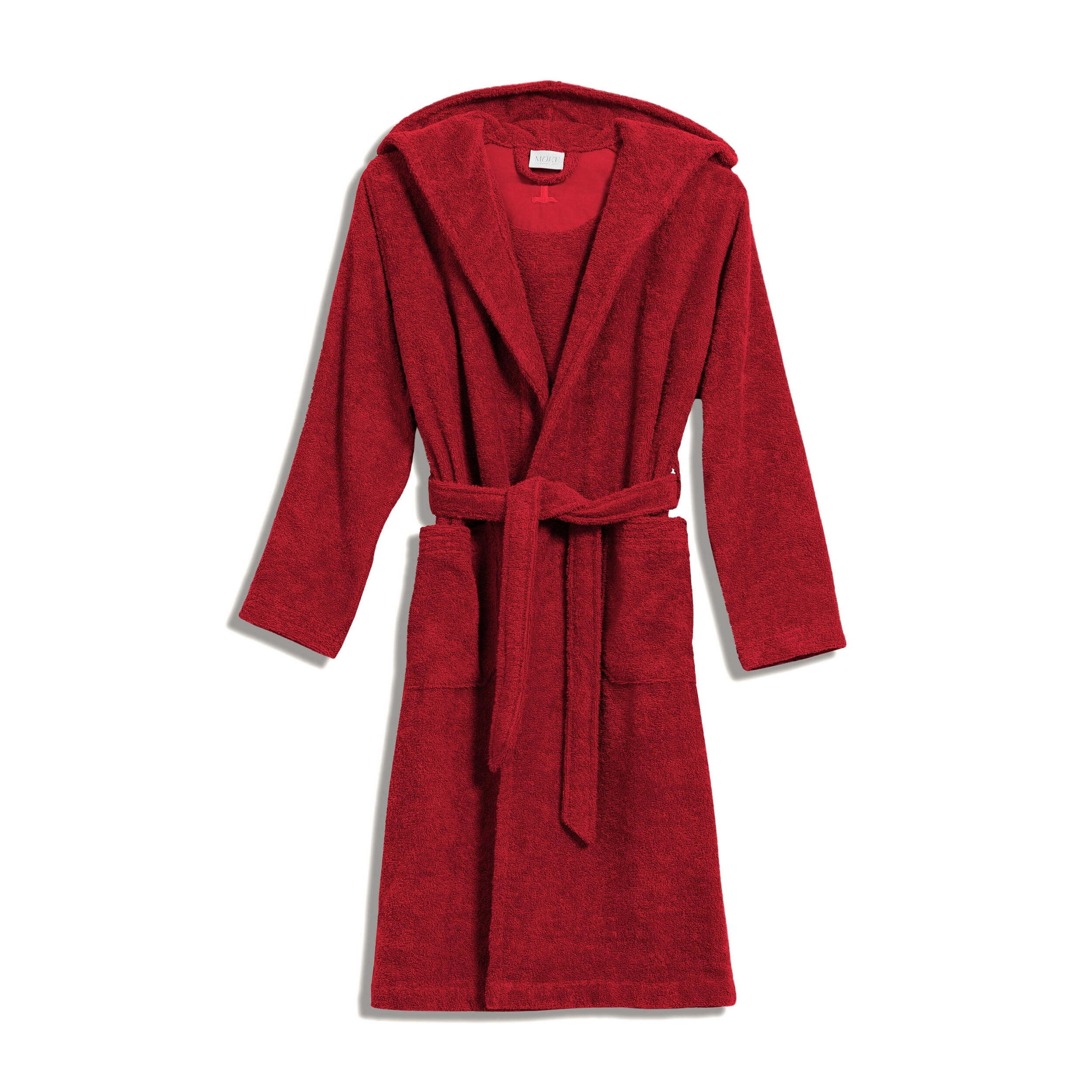BADEMANTEL MIT KAPUZE SUPERWUSCHEL - Rot, Textil (128null) - MÖVE