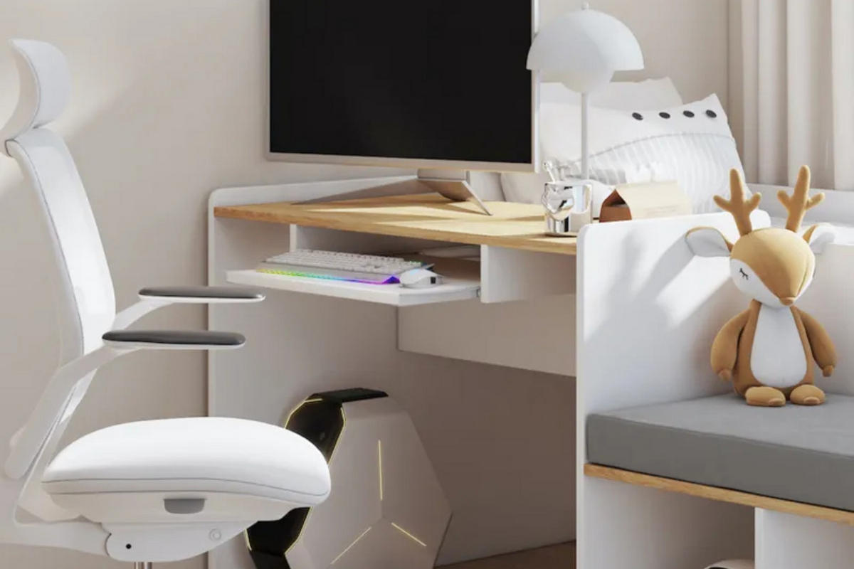 JUGENDBETT MULTI 90/200 cm in Weiß/Graphit - Graphitfarben/Weiß, Holzwerkstoff/Textil (90/200cm) - Deine Möbel 24