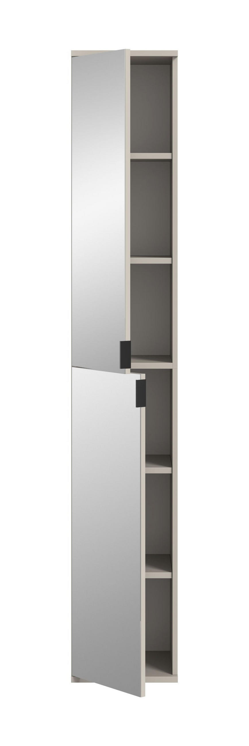 SPIEGELSCHRANK Projekt X Spiegelglas 30/34/193 cm - Beige, Holzwerkstoff (30/193/34cm) - Xonox