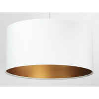 HÄNGELEUCHTE Gold 60/30 cm - Goldfarben/Weiß, Kunststoff (60/1.1/30cm) - ONZENO