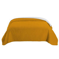 TAGESDECKE Wende-Design gelb 170/210 cm Duo-Color - Gelb, Textil (170/210cm) - wometo