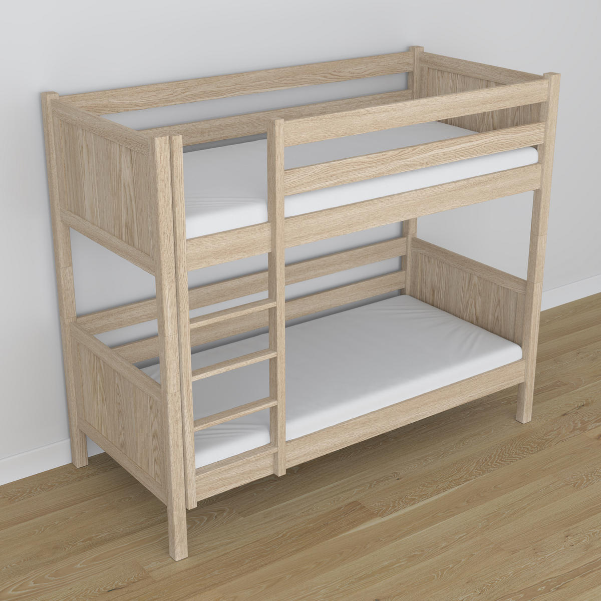 ETAGENBETT N02 Sonoma Eiche 90/200 - Sonoma Eiche, Naturmaterialien/Holz (90/200cm) - N-Wood