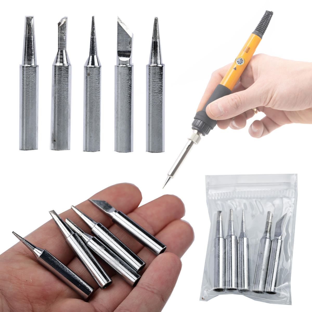LÖTKOLBEN OH660 2-in-1 Set - 660 W, Hot-Air 100-500 °C, Lötkolben 60 W, PID, 22 mm Düse - Multicolor, Kunststoff/Metall (10/10/10cm)