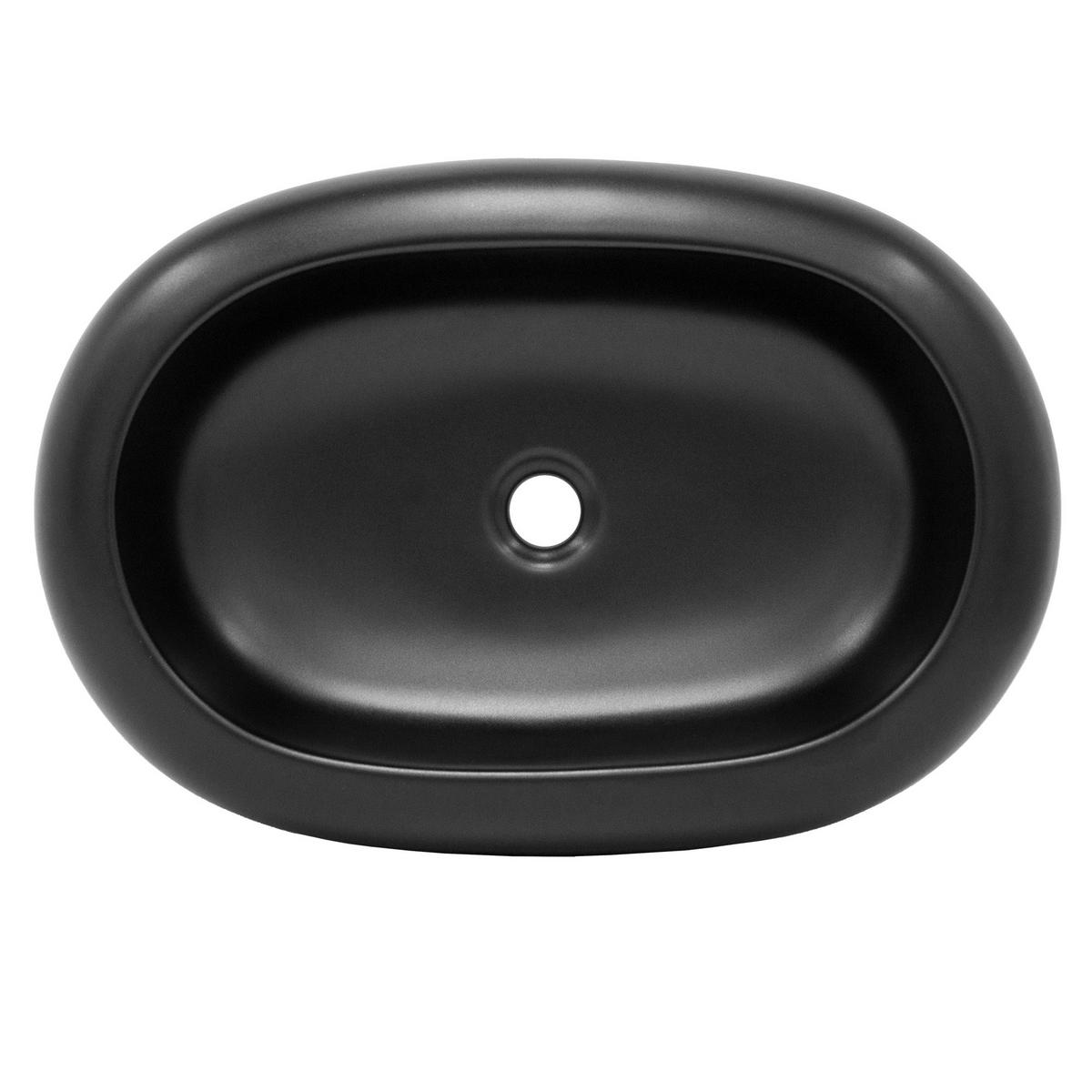 WASCHBECKEN - Schwarz, Keramik (45/11/65cm) - ML-DESIGN