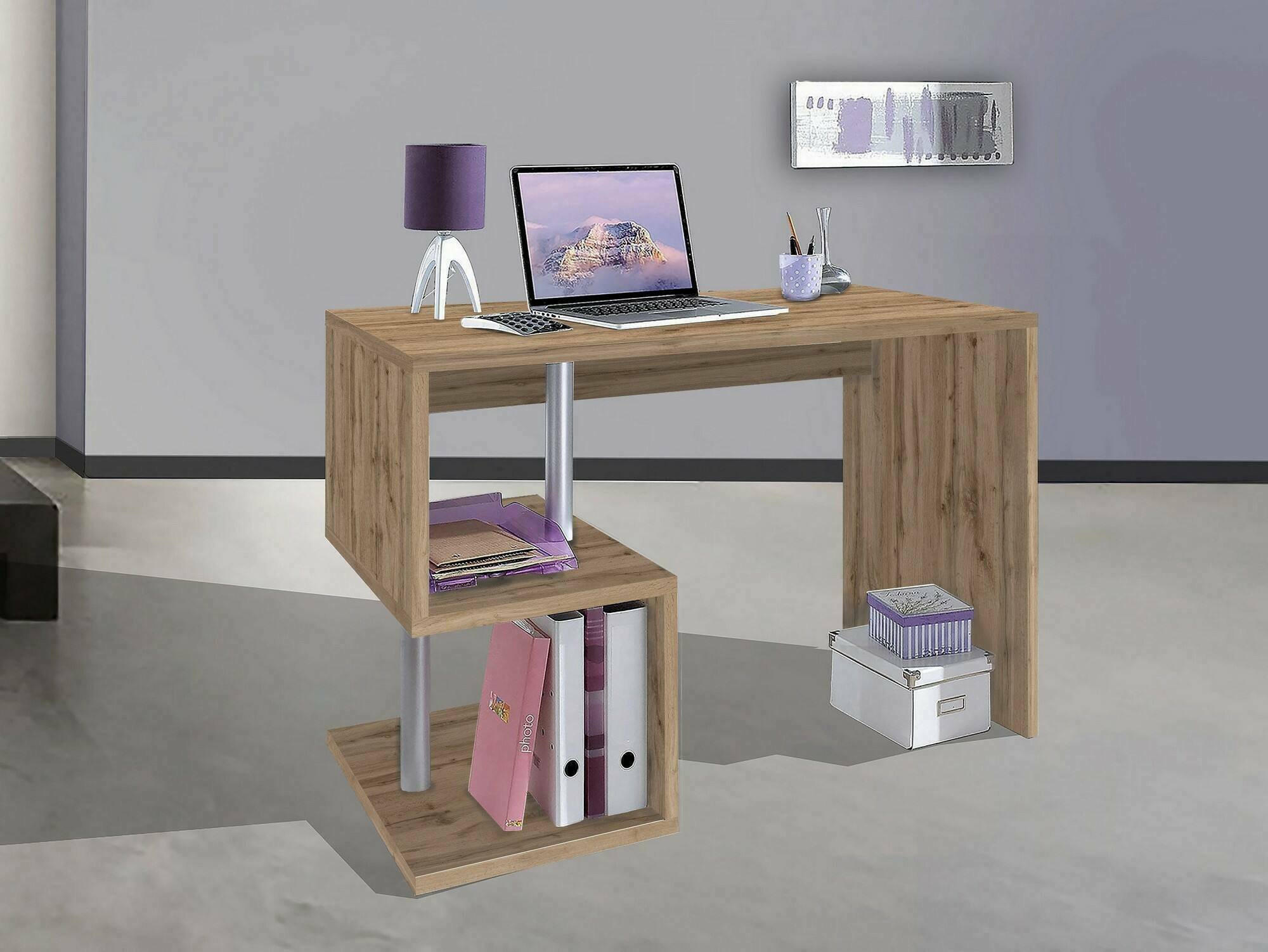 SCHREIBTISCH Eiche 50/100/78 cm - Braun, Holzwerkstoff (50/100/78cm) - DMORA