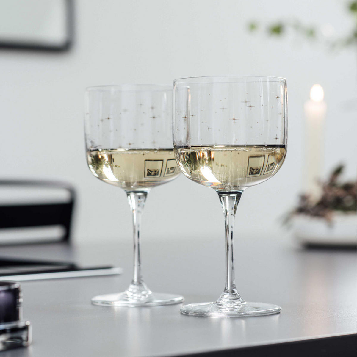 WEIN- UND WASSERGLÄSER Winter Glow grau 4er Set - Grau, Glas - like.Villeroy & Boch