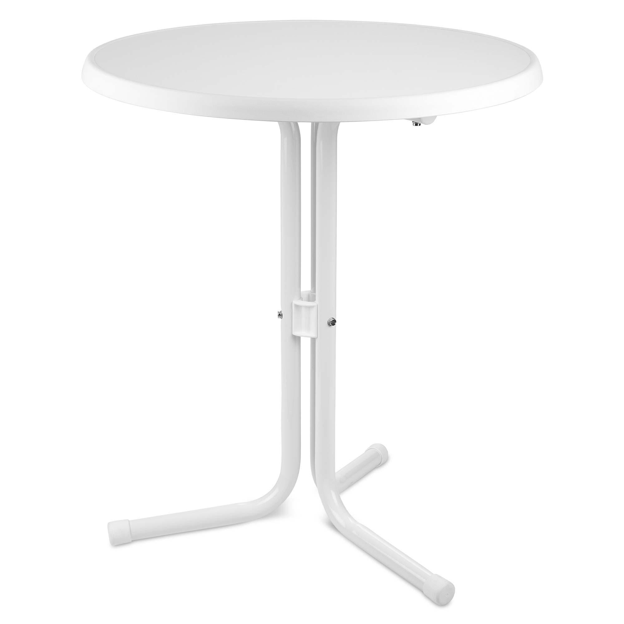 STEHTISCH Emma - Weiß, Metall (60/60/71cm) - Beautissu 