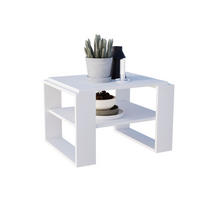 COUCHTISCH Holzwerkstoff rechteckig stabil Weiß 44/54/63cm - Weiß, Holzwerkstoff (54/63/44cm) - CraftPAK