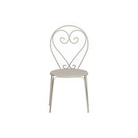 GARTENSTUHL - 43 cm x 47 cm - Metall - Beige - GUERMANTES - Beige, Metall (43/90/47cm) - Vente-Unique