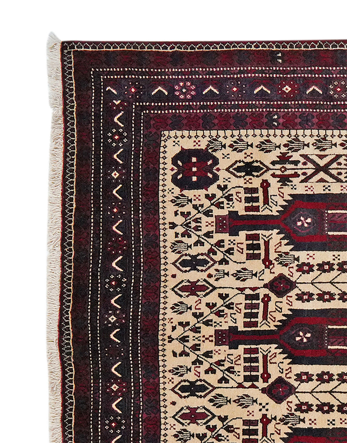 ORIENTTEPPICH handgeknüpft Afshar Beige 247/160 cm Schurwolle - Beige, Textil (160/247cm) - Looma