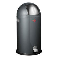 MÜLLEIMER Kickboy Graphit - Grau, Metall (40/75.5/40cm) - Wesco