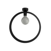 DECKENLEUCHTE Nucleo - Schwarz, Metall (7/40/40cm) - Lumicom