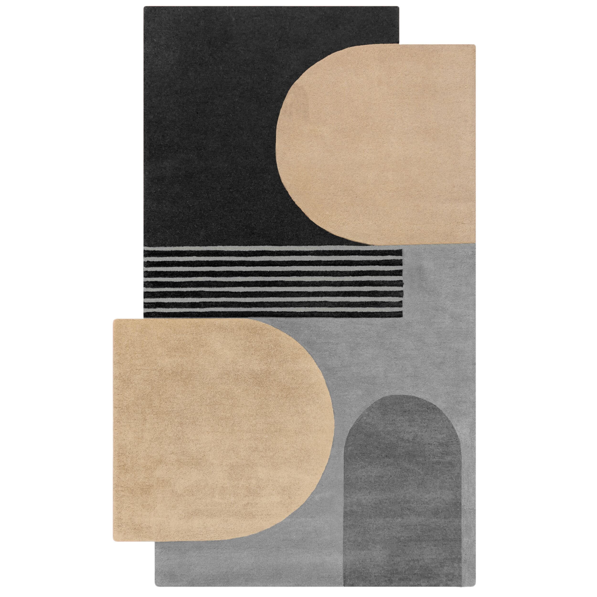 WOLLTEPPICH Rauten-Pastell, geometrisch THAMES LILY - Grau, Textil (150/240cm) - KADIMA DESIGN