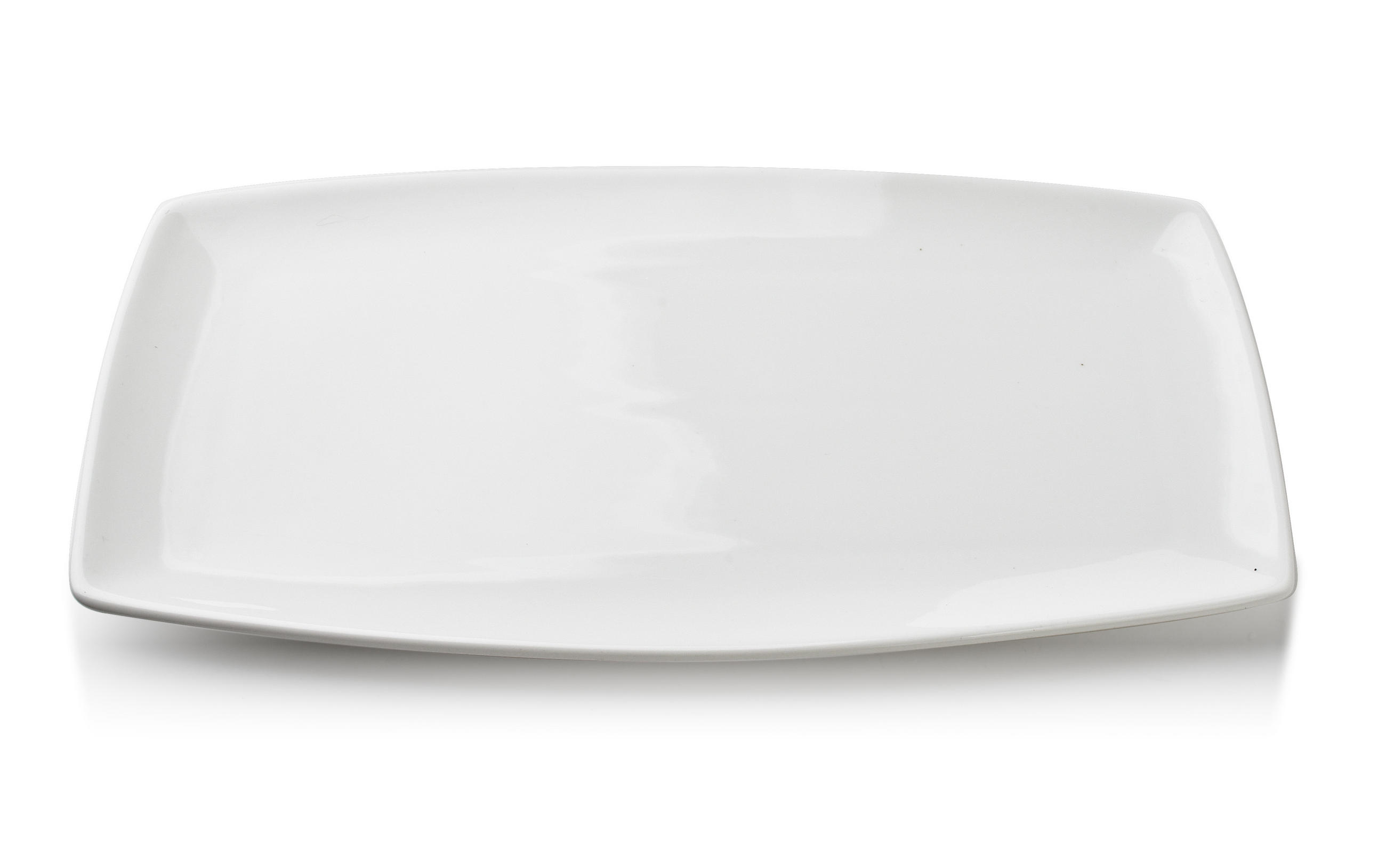 SERVIERPLATTE Basic Weiß 34/22/3 cm Keramik - Weiß, Keramik (22/3/34cm) - Mondex