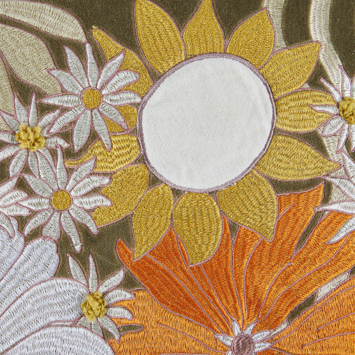 KISSEN Bohemian 50x50cm - Olivgrün, Textil (50/50cm) - Butlers