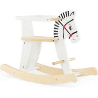 SCHAUKELPFERD 48cm Weiß - Weiß, Holz (27/48/68cm) - COSTWAY