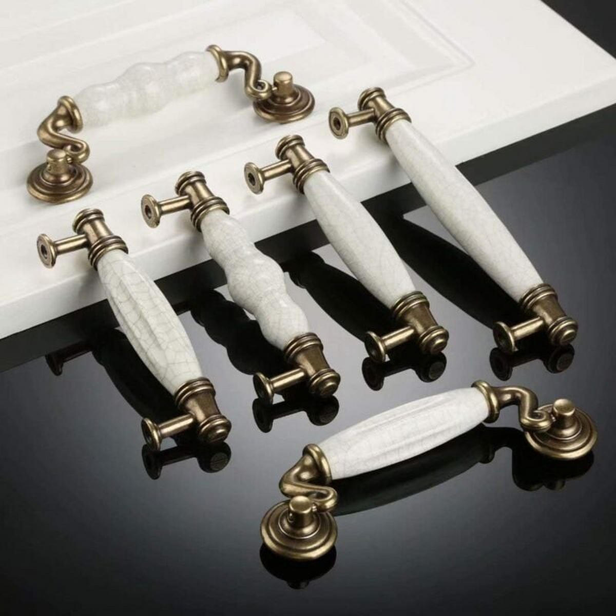 MÖBELGRIFF 6er-Set 128 mm - Weiß, Metall (2.1/3.3/12.8cm)