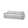 SCHLAFSOFA NEO Hellgrau Cord - Hellgrau/Schwarz, Kunststoff/Textil (233/75/108cm) - KAWOLA