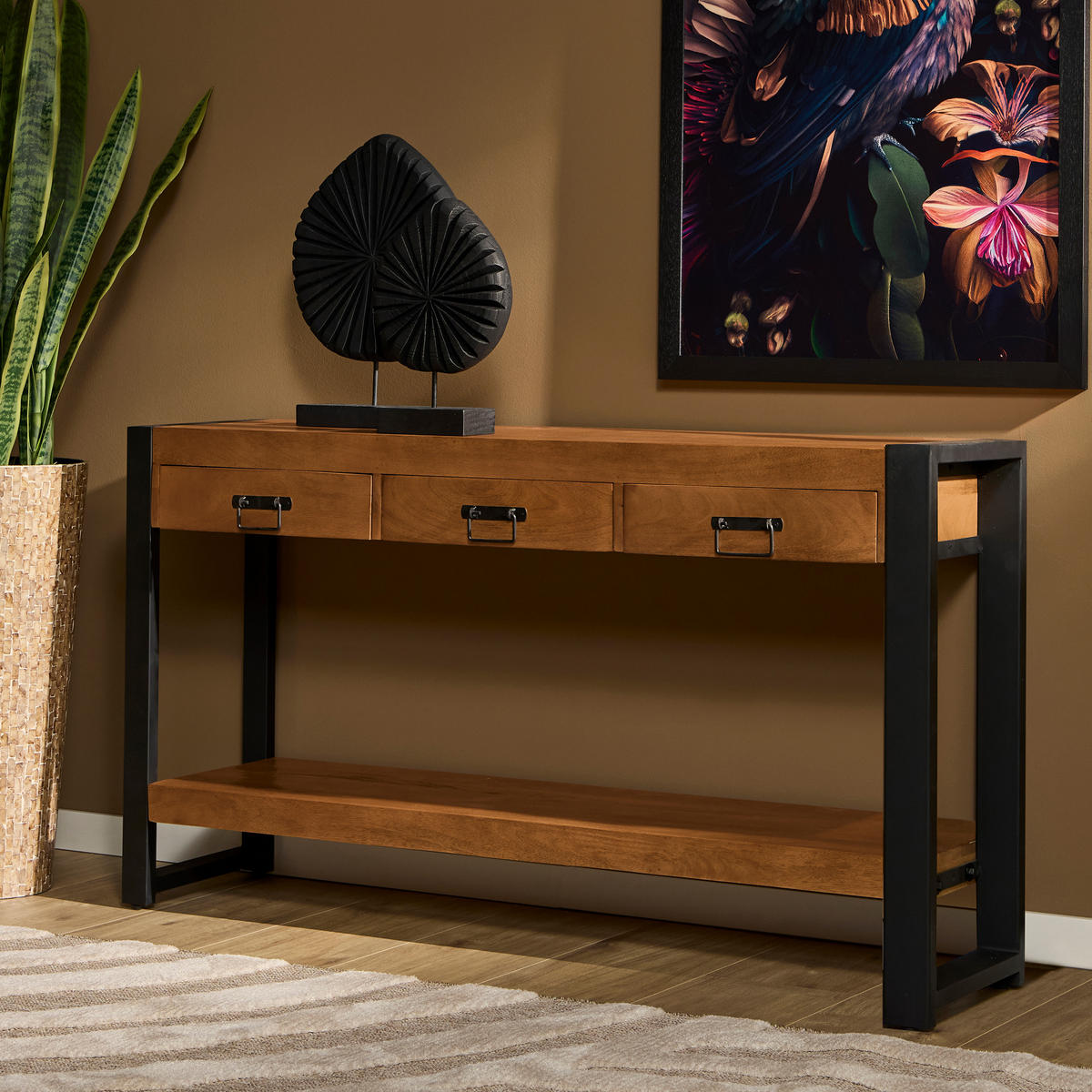 BEISTELLTISCH Boaz Braun 35/150/76 cm - Braun, Holz (35/150/76cm) - Starfurn