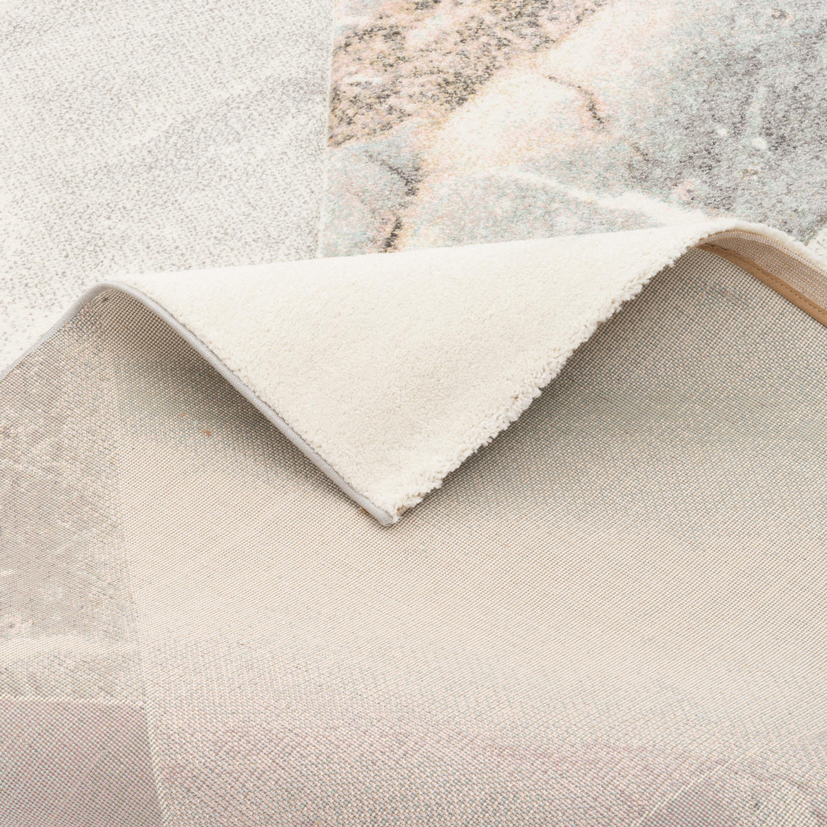 DESIGNER TEPPICH MAUI PASTELL MARMOR OPTIK TREND - Grau, Textil (80/150cm) - Pergamon