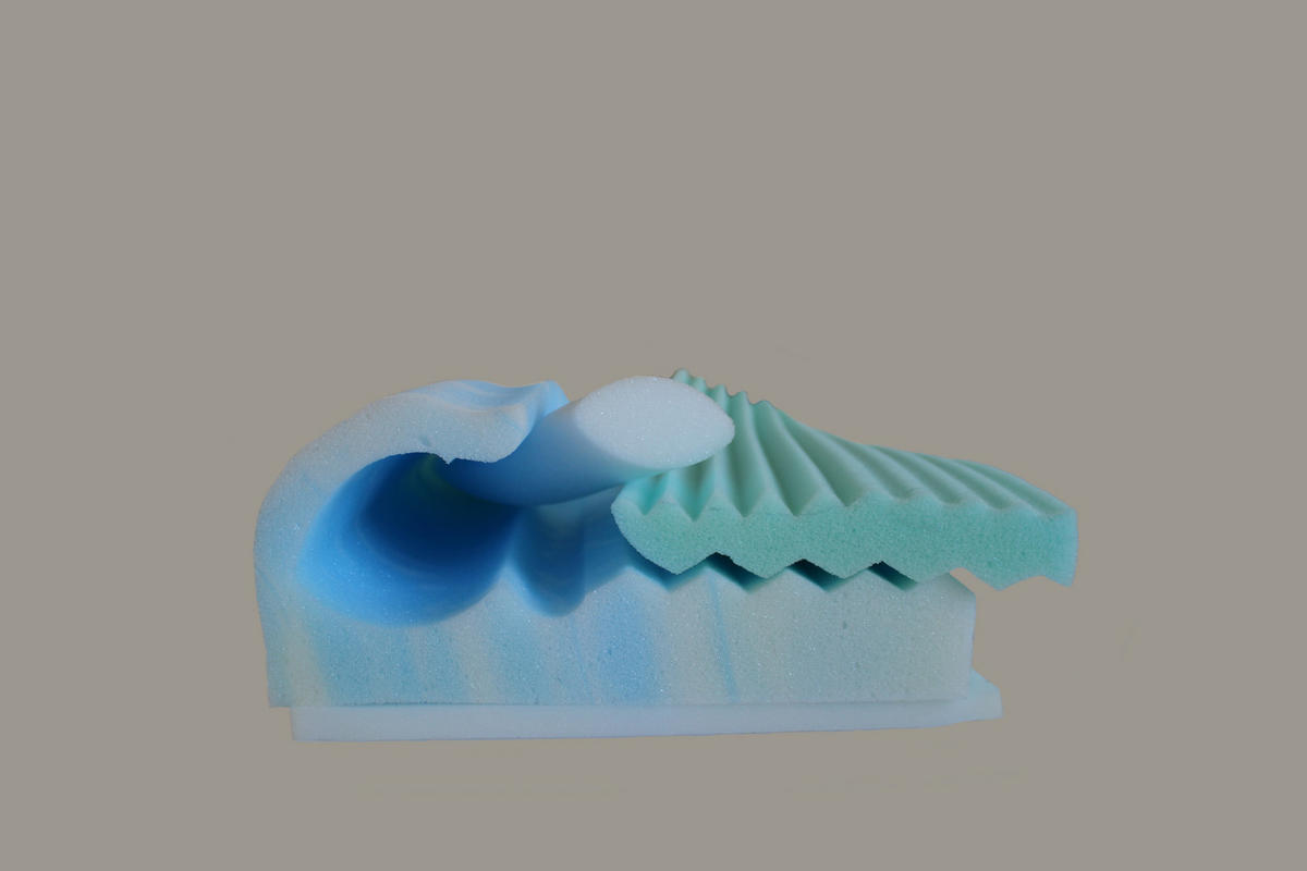 NACKENSTÜTZKISSEN Beasleep VI Eucafeelschaum - Weiß, Textil (30/62cm) - Bonvionn
