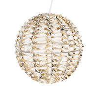 AUSSENDEKORATION Kugel Leuchtend Ø 30 cm - Goldfarben, Kunststoff (30/30/30cm) - Home Styling Collection