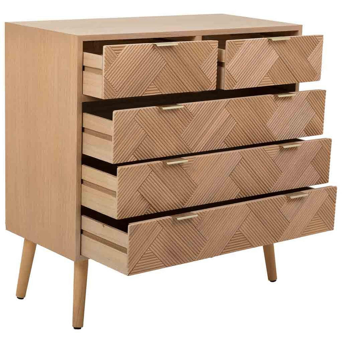 KOMMODE aus Holz 80x39,5x81 braunem - Braun, Holzwerkstoff (40/80/81cm) - Wanderlust