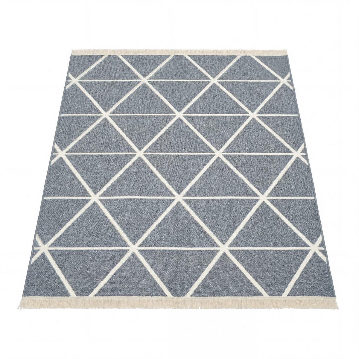 KURZFLORTEPPICH 140/200 cm Skandi Kilim 146 - Grau, Naturmaterialien (140/200cm) - Paco Home