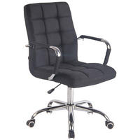 BÜROSTUHL Deal, Stoff Schwarz - Schwarz, Textil/Metall (56/104/62cm) - TPFLiving