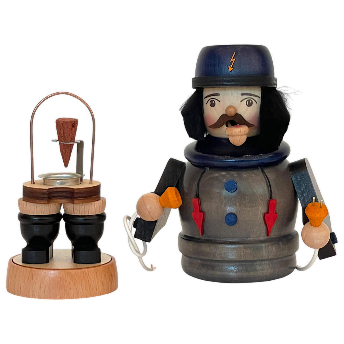 RÄUCHERMANN Elektriker 20 cm - Multicolor, Holz (10/19/13cm)