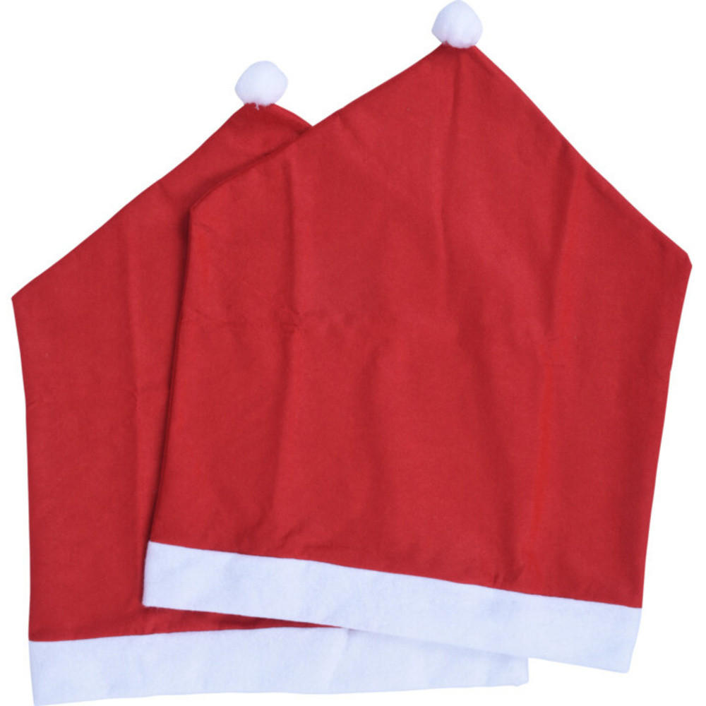 STUHLHUSSEN Nikolausmütze 60 cm 2er-Set - Rot, Textil (48/60cm) - Home Styling Collection