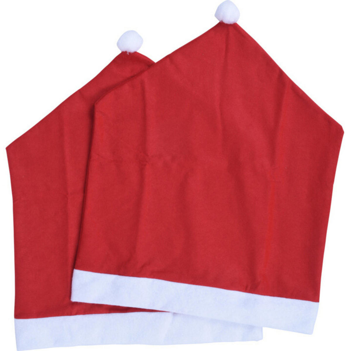 STUHLHUSSEN Nikolausmütze 60 cm 2er-Set - Rot, Textil (48/60cm) - Home Styling Collection