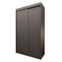 SCHWEBETÜRENSCHRANK SOFIA 120/216/61 cm 2-türig Grau - Grau, Holzwerkstoff (120/216/61cm) - MASSENO