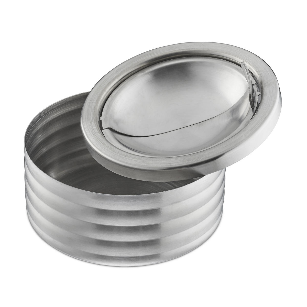 WINDASCHENBECHER - Silberfarben, Metall (11.5cm) - Relaxdays