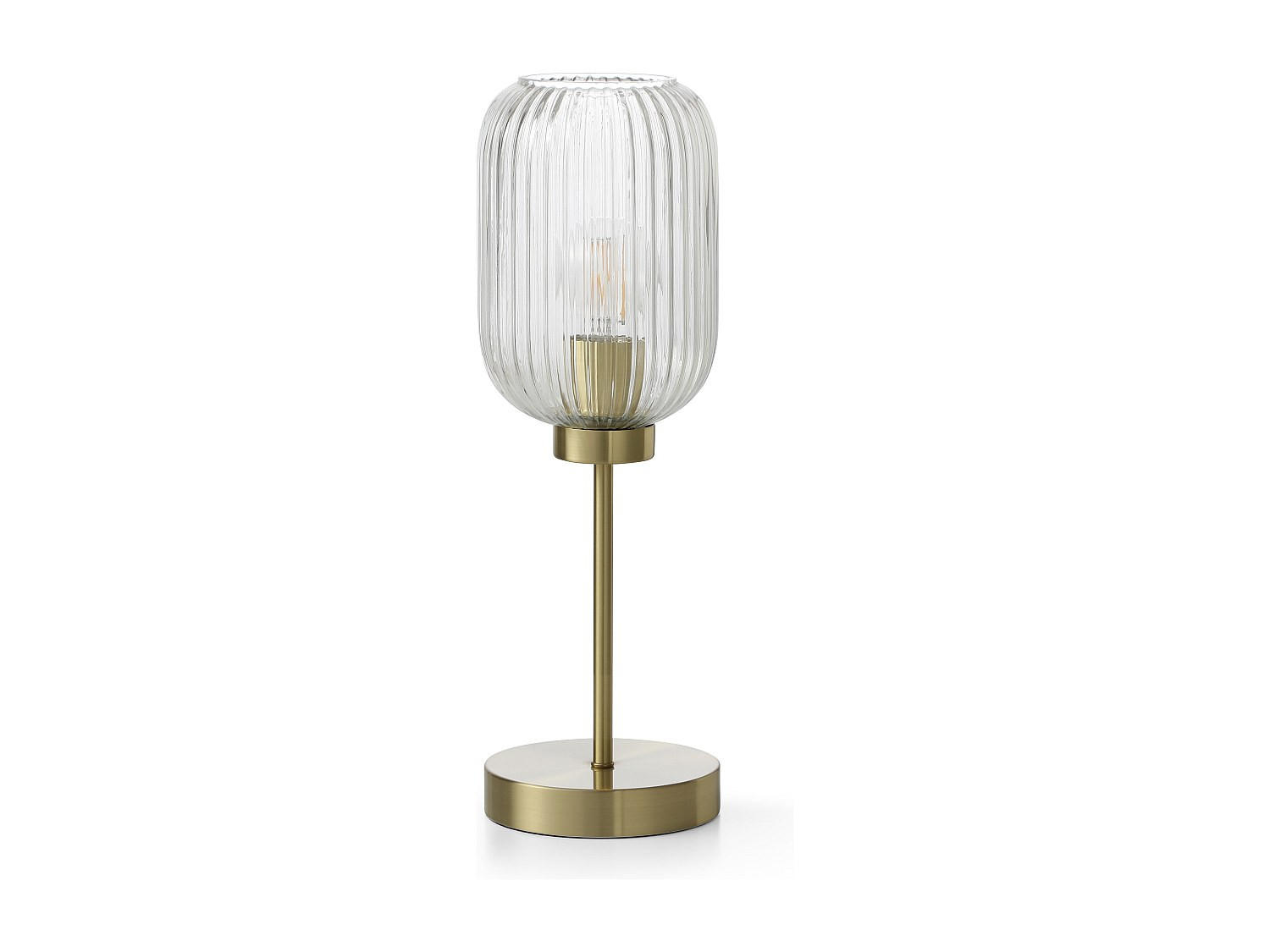 TISCHLAMPE - 14 cm x 14 cm - Metall, Metall - Goldfarben - LOUXOR - Goldfarben, Metall (14/14/43.5cm) - Vente-Unique