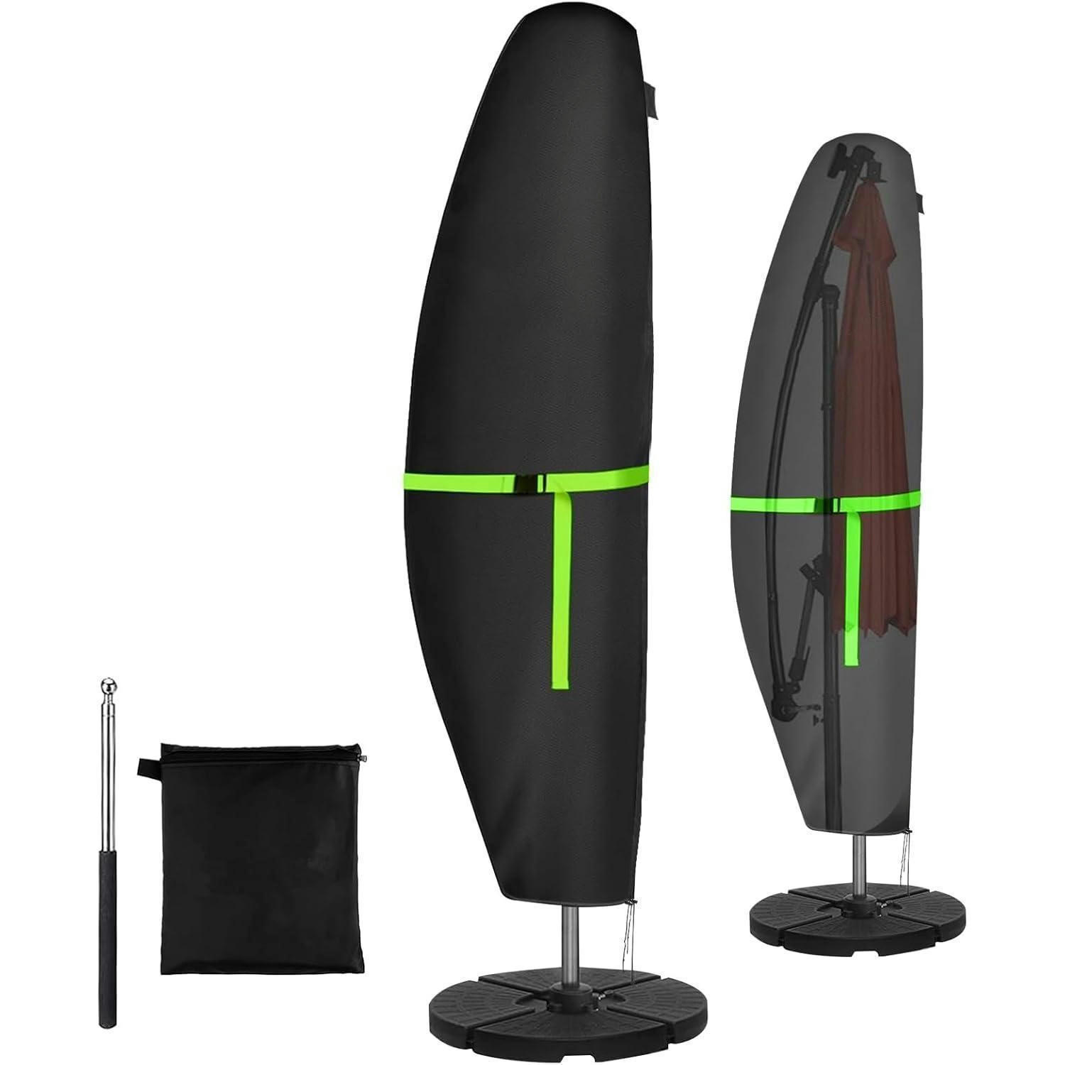 SONNENSCHIRM Schutzhülle 280x30x81/46 cm Wetterfest - Schwarz, Textil (81/46/280cm)