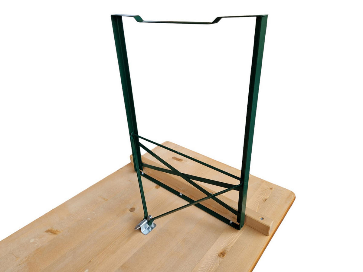 BIERZELTGARNITUR ALPENFEST PRO Premium Qualität Mit Rückenlehne 77x220x80cm Fichtenholz - Eichefarben, Holz - CHEFGASTRO