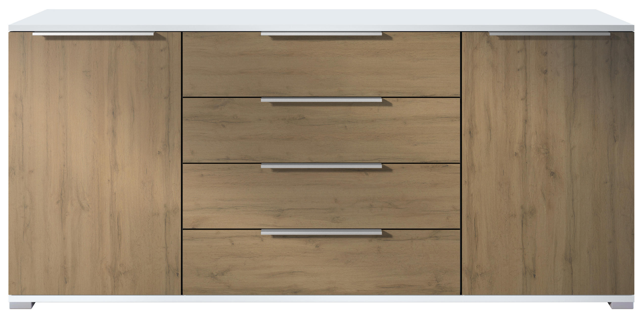 SIDEBOARD Linio Eiche Evoke - Eiche San Remo, Holzwerkstoff (166.5/75.5/35cm) - Vladon