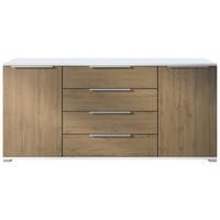 SIDEBOARD Linio Eiche Evoke - Eiche San Remo, Holzwerkstoff (166.5/75.5/35cm) - Vladon