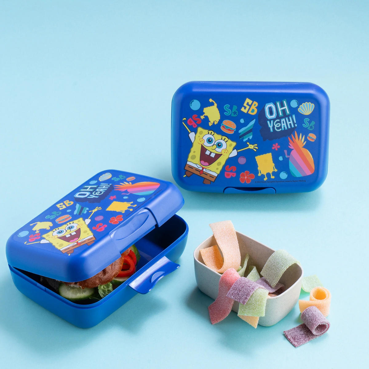 BROTDOSE SpongeBob Candy L - Blau, Kunststoff (13.5/6.5/19cm)