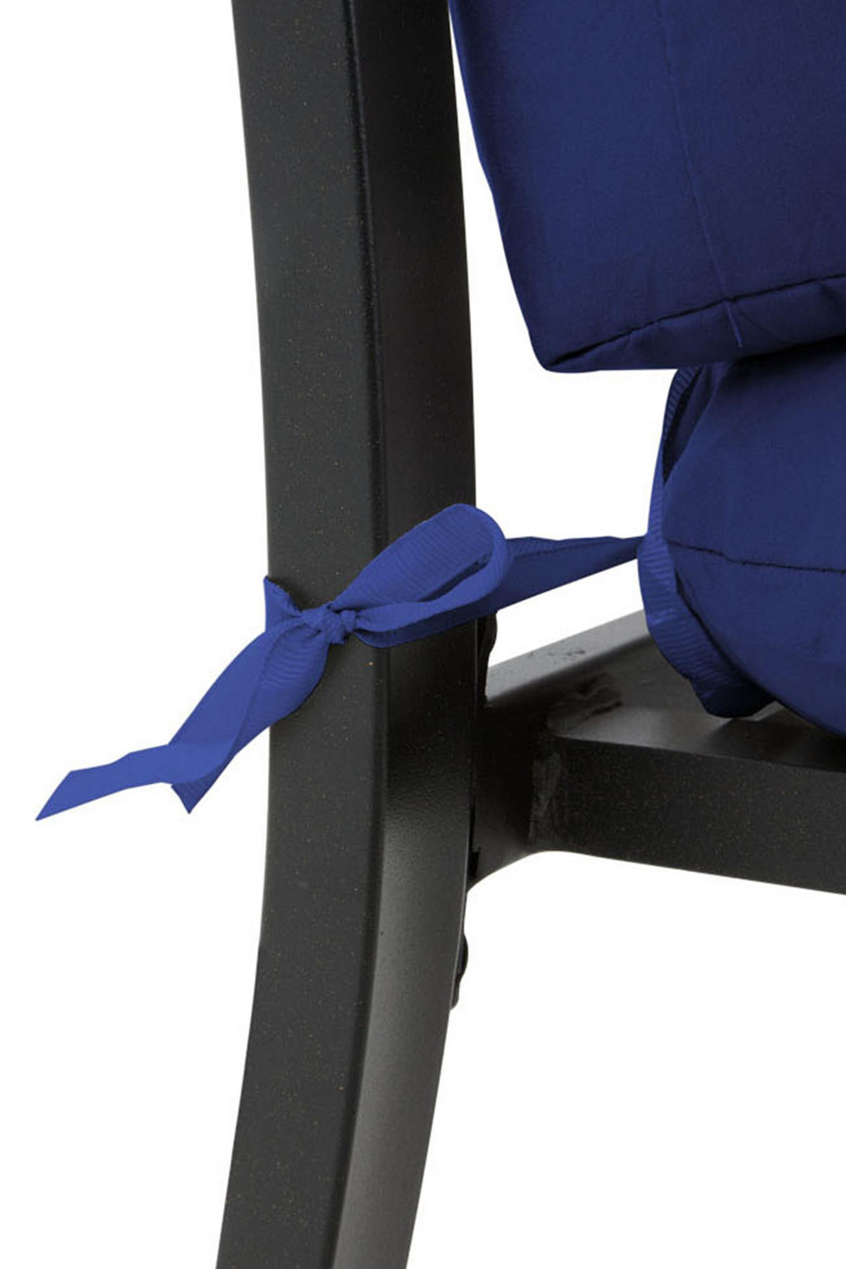 SITZKISSEN-SET 2-tlg. aus Polyester PP-Baumwolle in Marineblau für Outdoor-Liegen Kombinierfreudiges Design 43 x 53 cm - Blau, Textil (43/72/53cm) - Livingandhome